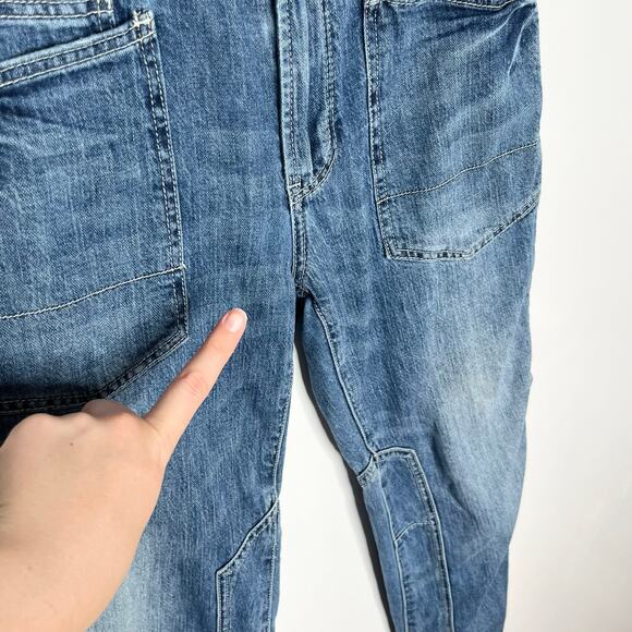 Anthropologie Pilcro The Wonderer Mid Rise Jeans Womens 25 Blue Relaxed Pockets - Picture 15 of 15